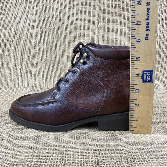 Vintage Lacers Boots Booties Oxfords Brown Leather Ankle Danexx Size 7.5 M - Picture 10 of 11